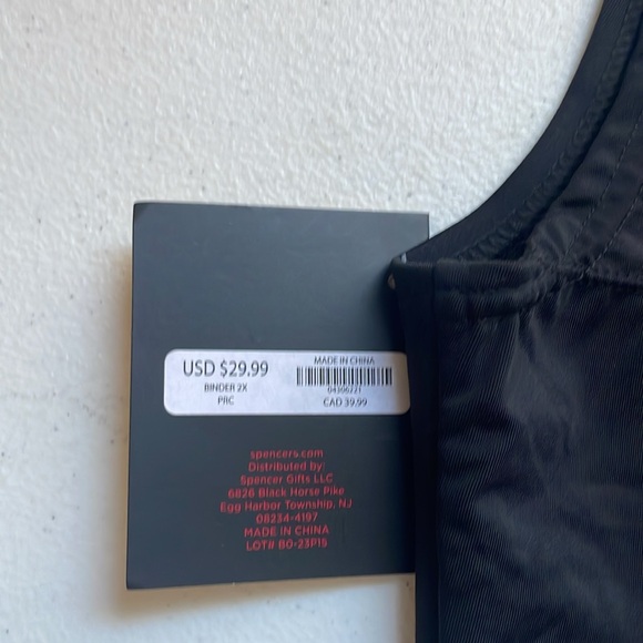 Phluid chest binder. Size XXL color is black. NWT - Picture 3 of 7